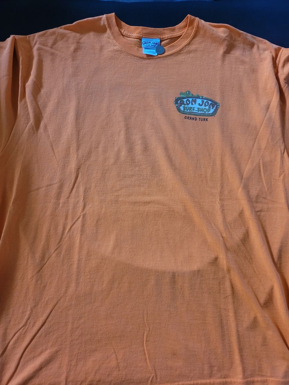 Vintage Ron Jon Orange Short Sleeve Surf Logo Tee